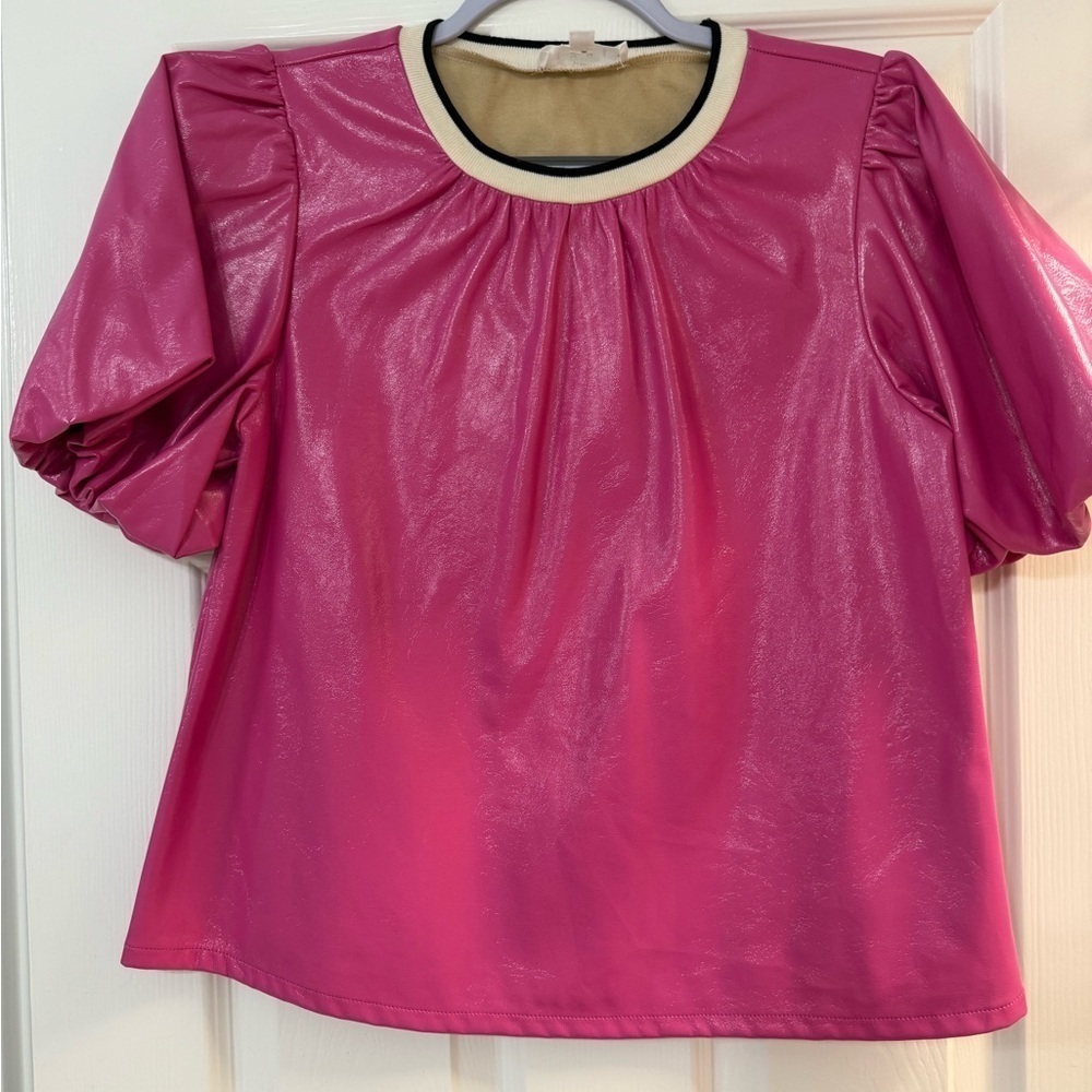 THML Pink and Cream Top